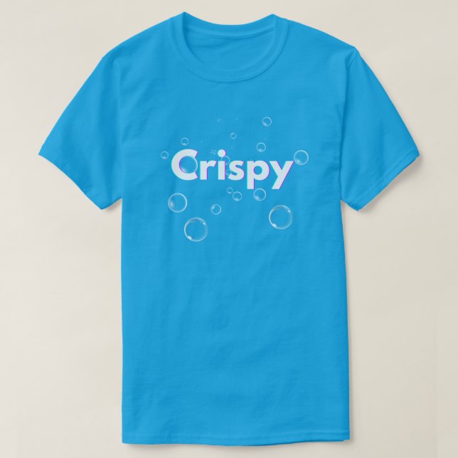 Crispy Fizz Carbonated Bubbles Drink T-Shirt (Design Front)