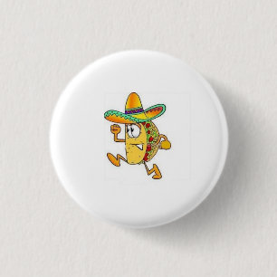 crispy taco 1 inch round button