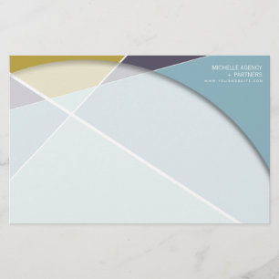 Criss Cross Geometric Pattern Stylish Mod Art Stationery