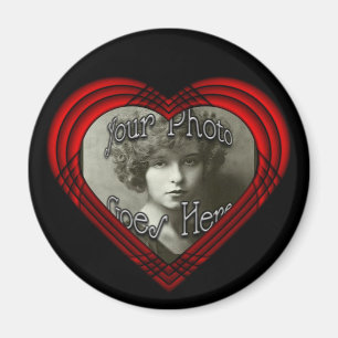 Criss Cross Perfect Heart Template Magnet