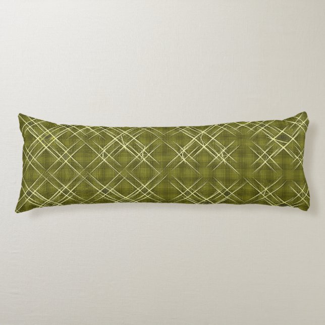 Crisscross Elegance Body Pillow (Front)