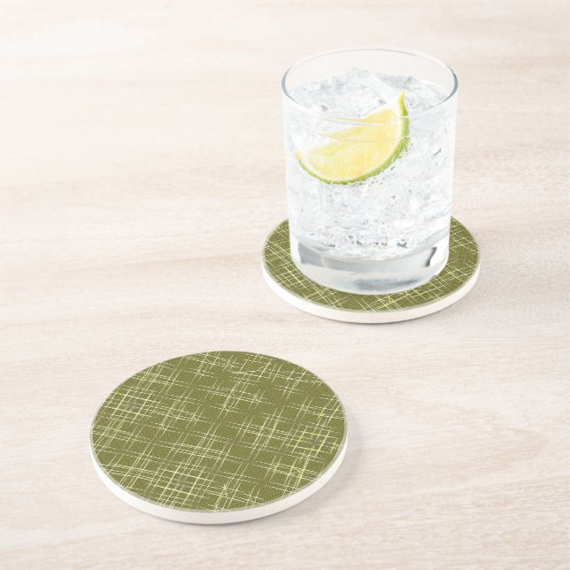 Crisscross Elegance Coaster (Side)