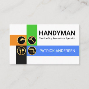 Crisscross Handyman Tool Layers Business Card