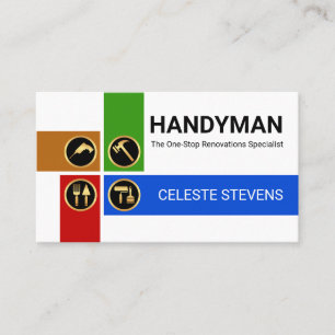 Crisscross Handyman Tools Layer Business Card