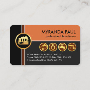 Crisscross Lines Home Repairs Business Card