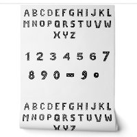 Crisscross Numbers | Bold Black Digits Art