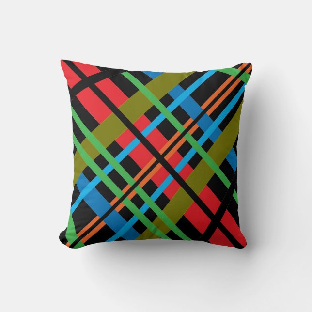 Crisscross Throw Pillow (Front)