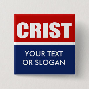 CRIST 2012 2 INCH SQUARE BUTTON