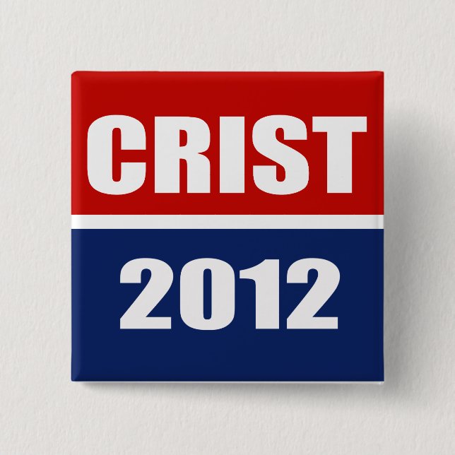 CRIST 2012 2 INCH SQUARE BUTTON (Front)