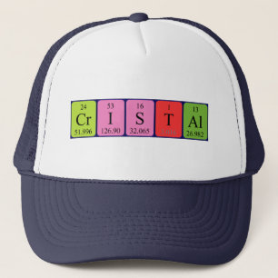 Cristal periodic table name hat