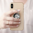 Cristaux blancs dans l'espace noir Monogramme