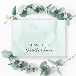 Cristaux bleu glacé clair Mariage Merci