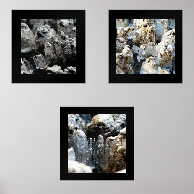 Cristaux de glace 12x12 Poster (Recto)