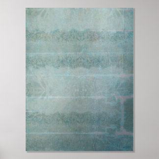 Cristaux de glace V Impression à l'huile d'argent