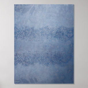 Cristaux de glace VII Impression d'huile d'argent