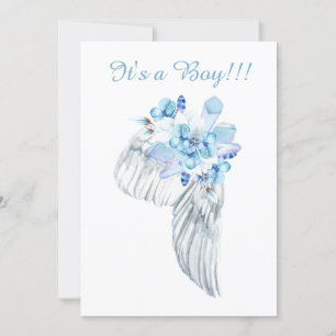 *~* Cristaux Plumes Ange Aile Douche Invitation