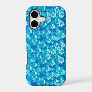 Cristaux pyramidaux, turquoise et bleu