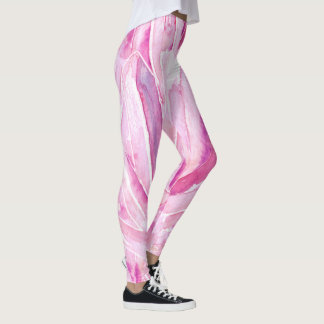 Cristaux rose pâle Motif Imprimer Leggings