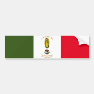 CRISTEROS FLAG BUMPER STICKER