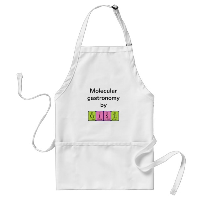 Cristi periodic table name apron (Front)