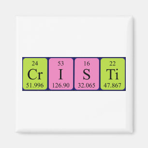 Cristi periodic table name magnet