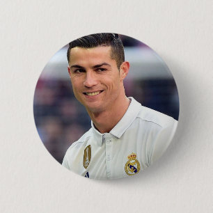 Cristiano Ronaldo Brooch 2 Inch Round Button
