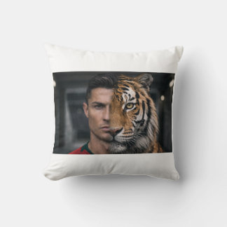 Cristiano Ronaldo CR7 and Tiger Artistic Throw Pil Pillow