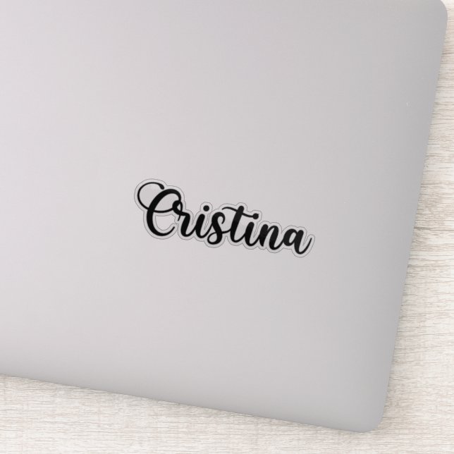 Cristina Name - Handwritten Calligraphy (Detail)