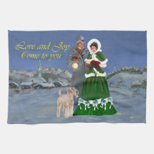 Cristmas Carols Kitchen Towel