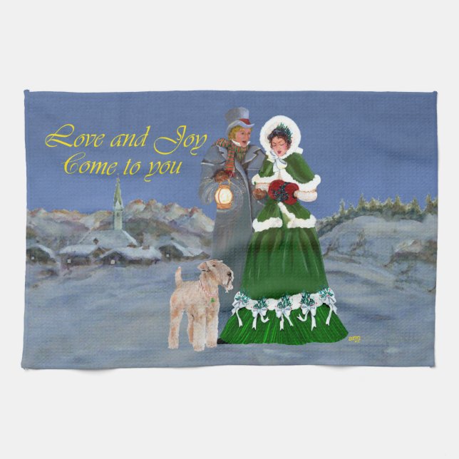 Cristmas Carols Kitchen Towel (Horizontal)