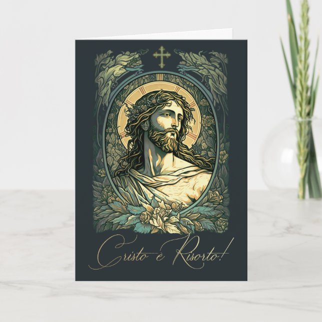 Cristo e' Risorto. Cartes de Pâques en italien (Devant)