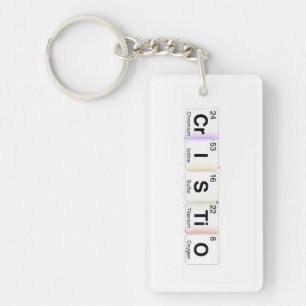 Cristo Elementos Químicos Keychain