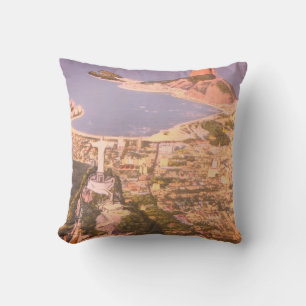 Cristo Redentor, Corcovado Mountain, Brazil (Rio) Throw Pillow