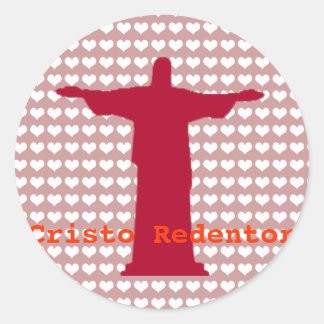 Cristo Redentor ~ rio de janeiro . brasil Classic Round Sticker