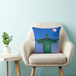 Cristo Redentor Statue Rio de Janeiro Brazil Throw Pillow
