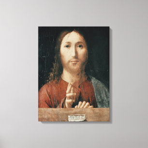 Cristo Salvator Mundi, 1465 Canvas Print