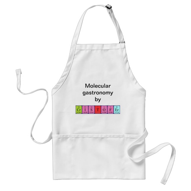 Cristofer periodic table name apron (Front)