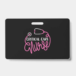 Critical Care Nurse Logo RN Critical Care Nursing Badge