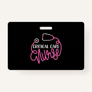 Critical Care Nurse Logo RN Critical Care Nursing Badge