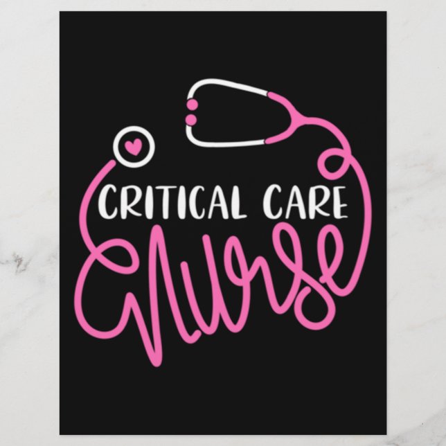 Critical Care Nurse Logo RN Critical Care Nursing Letterhead (Front)
