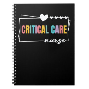 Critical Care Nurse Nursing Cute Women Critical Ca Notebook