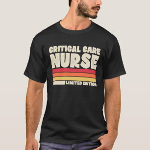 Critical Care Nurse Retro Vintage Style T-Shirt