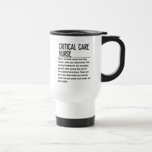 Critical care nurse travel mug
