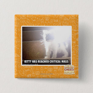 Critical Mass Kitty 2 Inch Square Button
