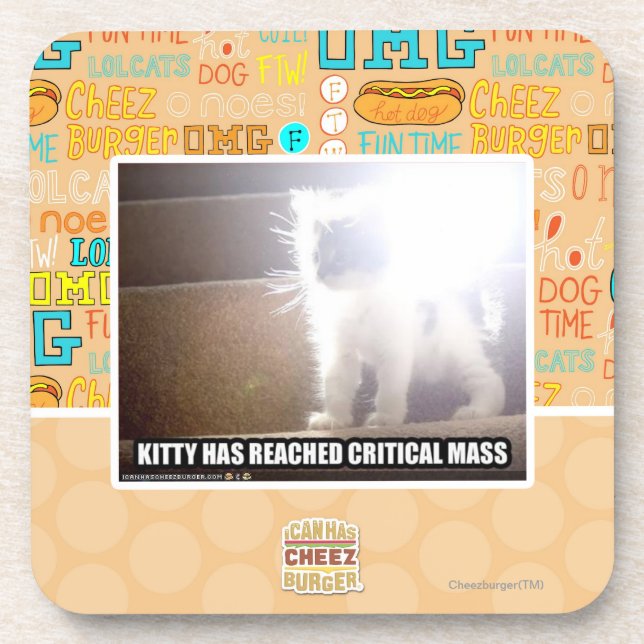 Critical Mass Kitty Coaster (Front)