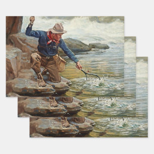 “Critical Moment” by Philip R Goodwin Wrapping Paper Sheet