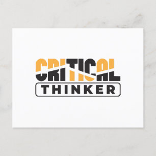 Critical Thinker  Think For Yourself  Postcard