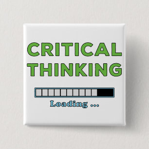Critical Thinking    2 Inch Square Button
