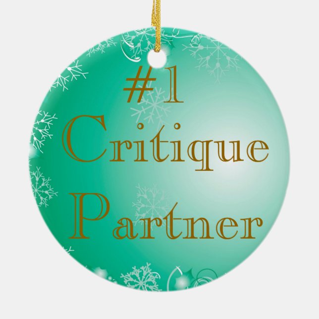 Critique Partner Ornament (Back)