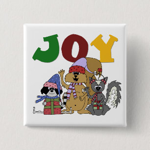 Critter Joy Tshirts and Gifts 2 Inch Square Button